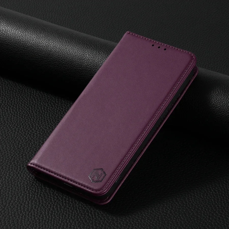 Wallet Skin friendly Magnetic Card Slot Flip Leather Case For Xiaomi 14T Poco X7 C75 M7/X6 Pro Redmi 14C 13 A4 Note 14 Pro+ 14S