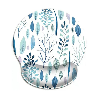 Gift Leopard Mouse Pad Ergonomic Gel Wrist Support Grey Non-Slip Base Wrist Rest Pad Typing and Pain Relief