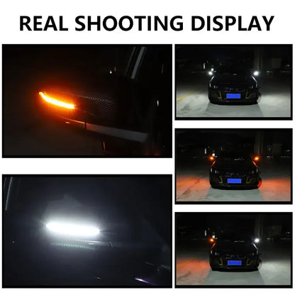 Car Rearview Mirror Indicator Lamp DRL Streamer Strip Flowing Turn Signal Lamp LED Car Light Source Turn Signals For Cars