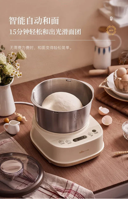 5L Electric Dough Mixer Household Timing Dough Kneading Machine Stand Mixer Microcomputer Control Flour Fermentation Mixer