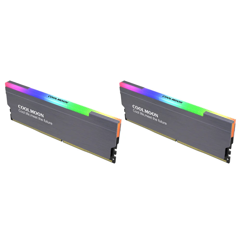 1-4PCS RAM Heatsink Radiator 5V 3PIN ARGB PC Memory Cooling Vest Addressable Heat Sink Cooler for DDR3 DDR4 DDR5 Desktop PC Ram