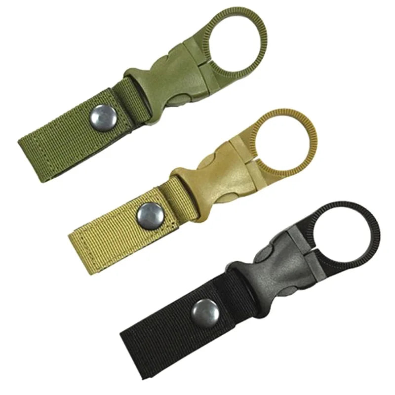 Outdoor sports drink bottle holder strap mount climbing clip portable water bottle hook mineral water clip