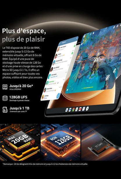【New】2025 Teclast T65 13.4 Inch Android 16 Tablet 1920X1200 120Hz T7280 8-Core 20Gb Ram (8Gb+12Gb Expansion) 128Gb Rom 4g