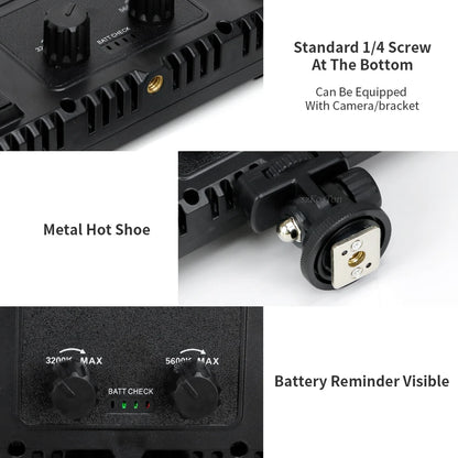 U600/U800 LED Photo Studio Light for Youbute Game Live Video Lighting Portable LED Video Recording Photography Panel Lamp