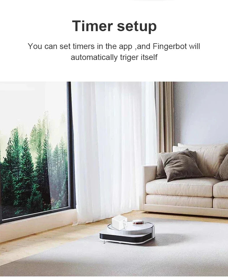 New Zigbee Smart Fingerbot Plus Switch Button Pusher Touch Arms Fingerbot Tuya Smart Life Control Work with Alexa Google Alice