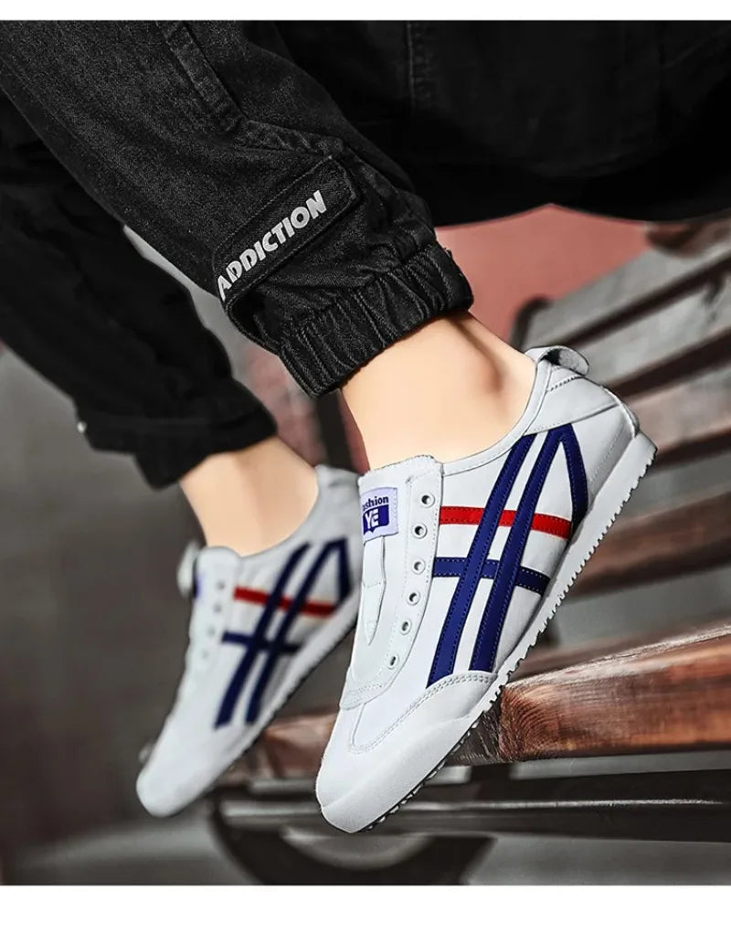Кроссовки Мужские Men's Shoes Fashion Outdoor Casual Footwear Light Walking Flats Men's Sneakers Lace Up Flats Zapatillas Hombre