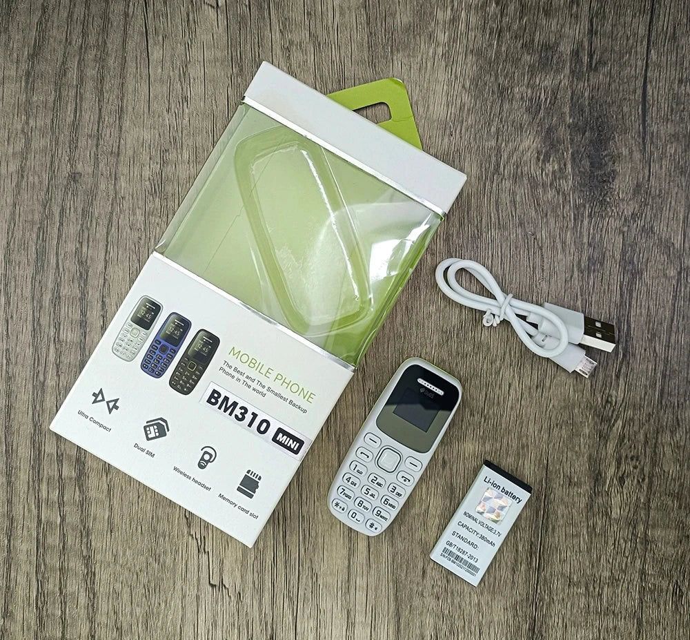 Button Mini Mobile Phone Bluetooth Earphone Dual SIM Cards Low Radiation Pocket Telephone Recording Alarm Backup Phone for Sport