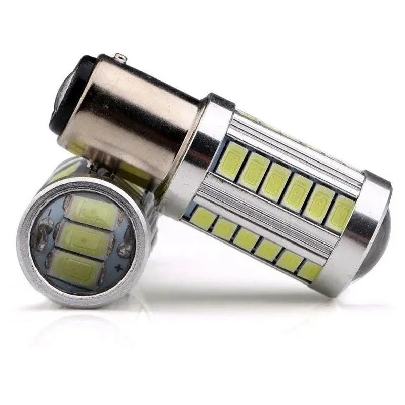 2X 1156 1157 P21/5W BAY15D 7440 7443 3157 33SMD Super Bright Brake Lights Fog Lamp Auto Daytime Running Light Stop Bulbs 12V