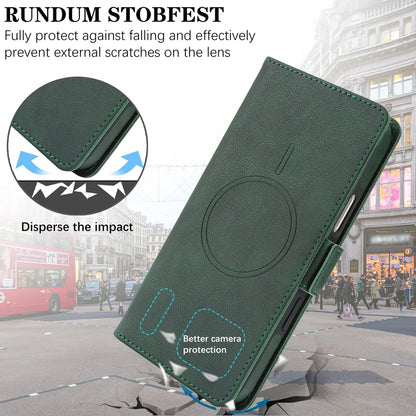 2 in 1 Magsafe Wallet Case For iPhone 17 Promax Air 16 Pro Max 15 Plus 14 13 12 iphone17 Cards Slot Leather Flip Phone Cover