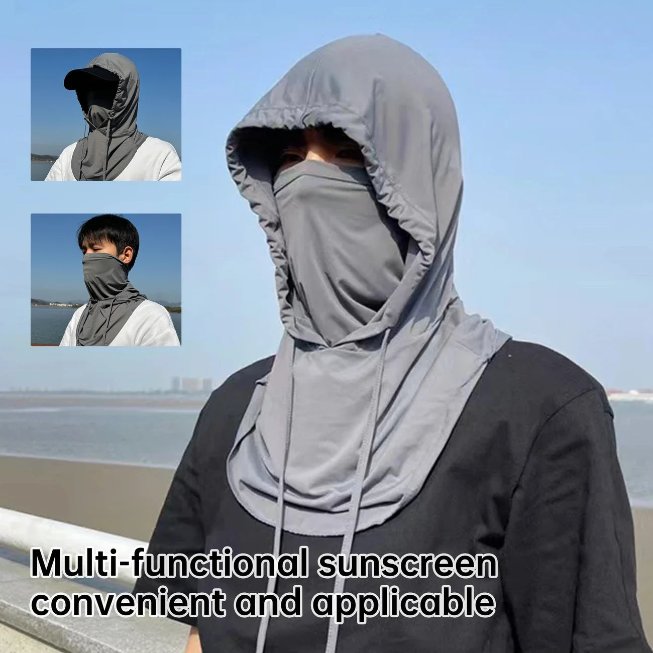 UV Protection Classic Cooling Balaclava Breathable Ice Silky Full Face Mask For Cycling Travel Outdoor Sports UPF50+ Balaclava