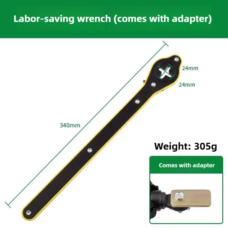 BAOLIAN Car Scissor Jack 3T Auto Emergency Lift Stand Labor-Saving Repair & Tire Replacement Tool and Wrench for SUV Vehicles