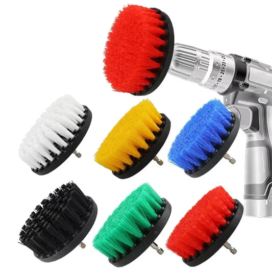 1pc Soft Drill Brush Attachment 4inch For Cleaning Carpet & Leather And Upholstery Glass Car Tires Electric Scrubber Drill by PDG ibma