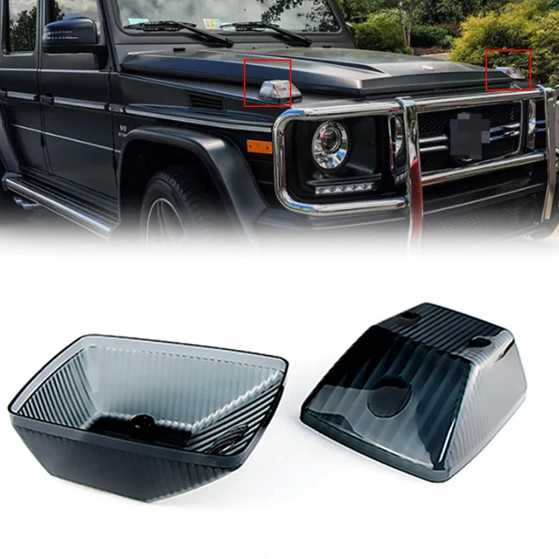 For Benz W463 G-Class G500 G550 G55 G63 G65 AMG 1990-2018 Front Turn Signal Lamp Lens Shells OEM:4638260057