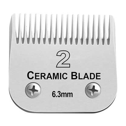 Pet Dog Cat Detachable Ceramic Blade Compatible with Andis,Oster A5 & 76,Wahl KM 10 Series Animals Grooming Clippers