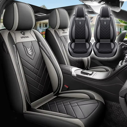 1pcs All inclusive seat cover full leather car seat cushion Driver's seat cover or passenger seat cover all season universal pad by PDG ibma
