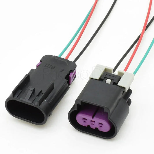1 Set Female Male 15326808 13519047 3 Way GT 150 Auto Plug For Fuel Sensor Applications GM Delphi Connector
