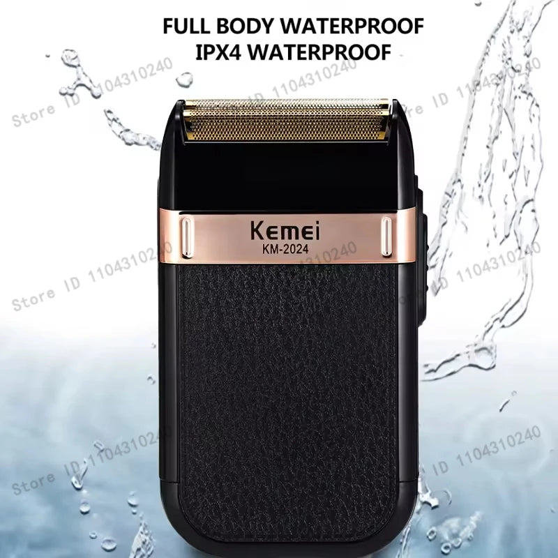 Kemei Men's Electric Hair Trimmer USB Charging Cordless Hair Clipper Reciprocating Twin Blade Beard Shaver KM-2024 KM-034 Kit