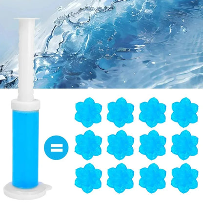 1-10Pcs Flower Gel Stamp Toilet Cleaner Air Freshener Bathroom Toilet Cleaning Gel Needle Design Fragrance Deodorant Supplies