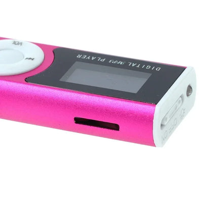 Mini Clip Floral Pattern Music MP3 Player 32GB Card With Micro SD TF Card Clip Design Digital Music Mini USB Cable + Earphone