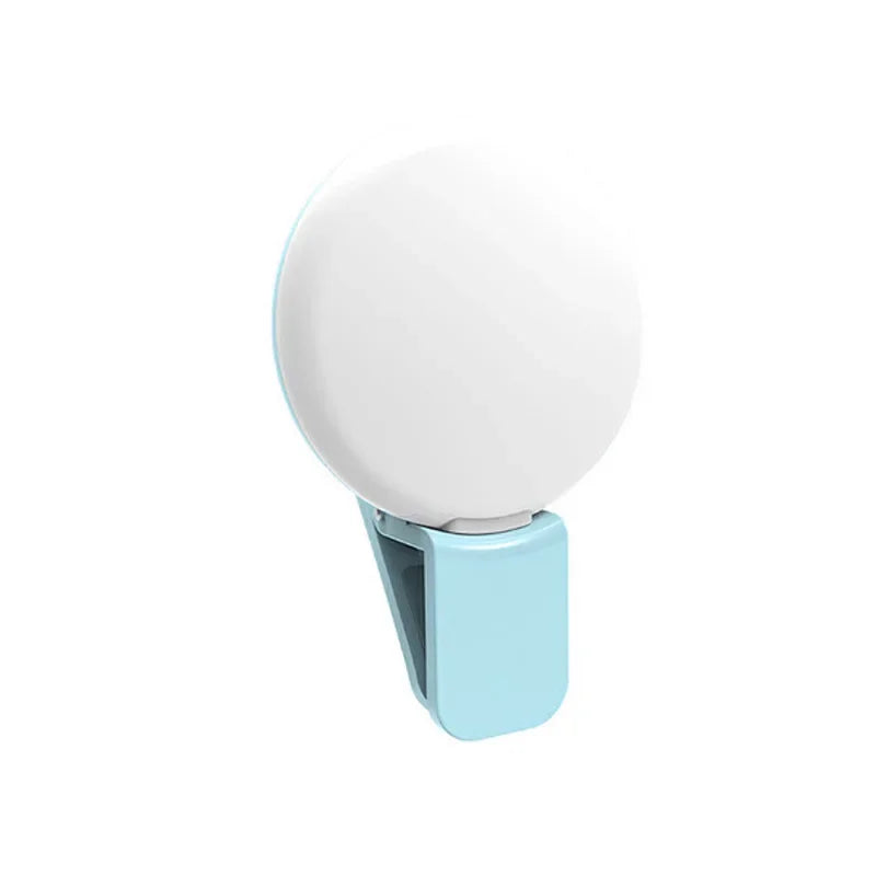 Mini Selfie Ring Light LED Flash Phone Lens Light USB Rechargeable Clip Mobile Phone Fill Lamp Women Selfie Lights