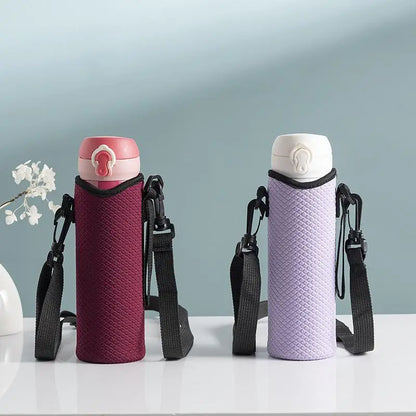 Portable Water Bottle Cover Insulated Bag Portable With Strap Water Bottle Case Cup Sleeve Vacuum Cup Sleeve Camping Accessories