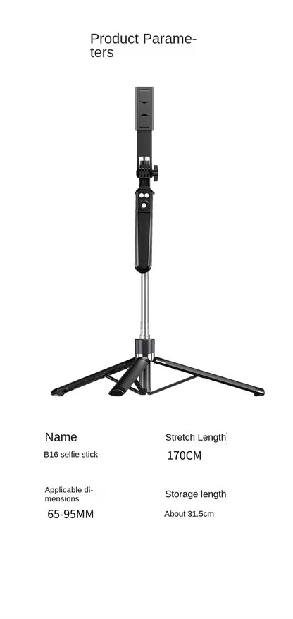 Roreta Portable Stabilizer camera tripod with wireless remote control and 360 ° rotation for video recording and live streaming