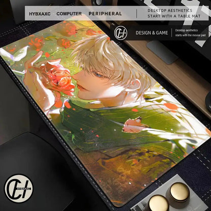 Xavier Love And Deepspace Game Mousepad Large Gaming Mouse Pad LockEdge Thickened Computer Keyboard Table Desk Mat