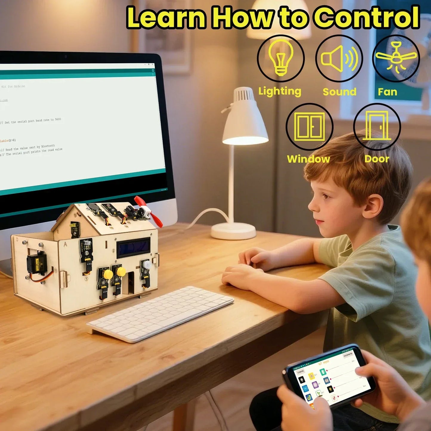 Keyestudio Smart Home IOT Kit With PLUS Board+15 Projects Tutorial For Arduino STEAM House Kit DIY Electronic Kit CE Compliant