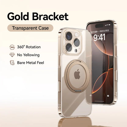 Joyroom Magnetic Stand Case For iPhone 16  Pro Max Case 360° Rotating Bracket Case For iPhone 16  Pro Magnetic Charging Case