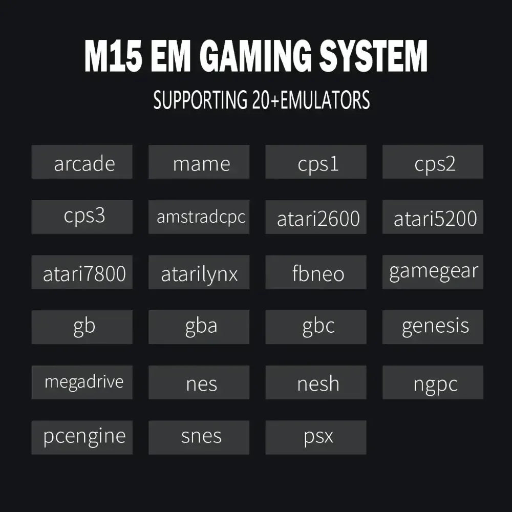 M15 Game Stick Mini TV Handheld Game Console 20000+Retro Game Wireless Gamepads Video Game 64G HD Output Two-player for PS1 Etc
