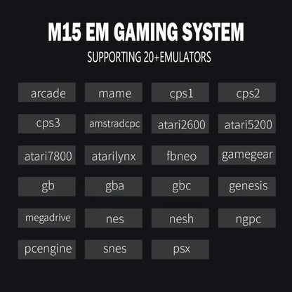 M15 Game Stick Mini TV Handheld Game Console 20000+Retro Game Wireless Gamepads Video Game 64G HD Output Two-player for PS1 Etc