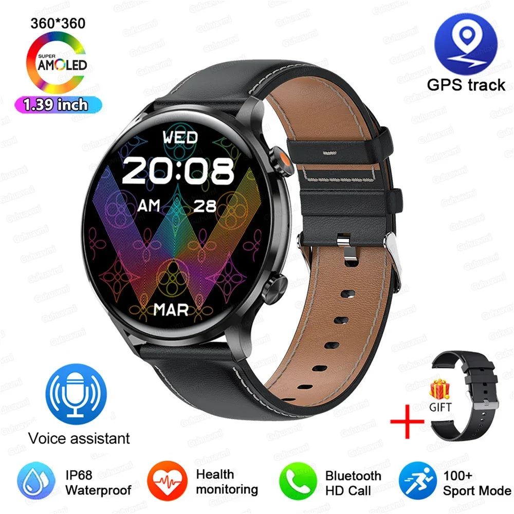 2025 New Smartwatch Women 1.39 inch AMOLED HD Screen Always On Display Custom dial Call IP68 Sport Smart Watch For women men