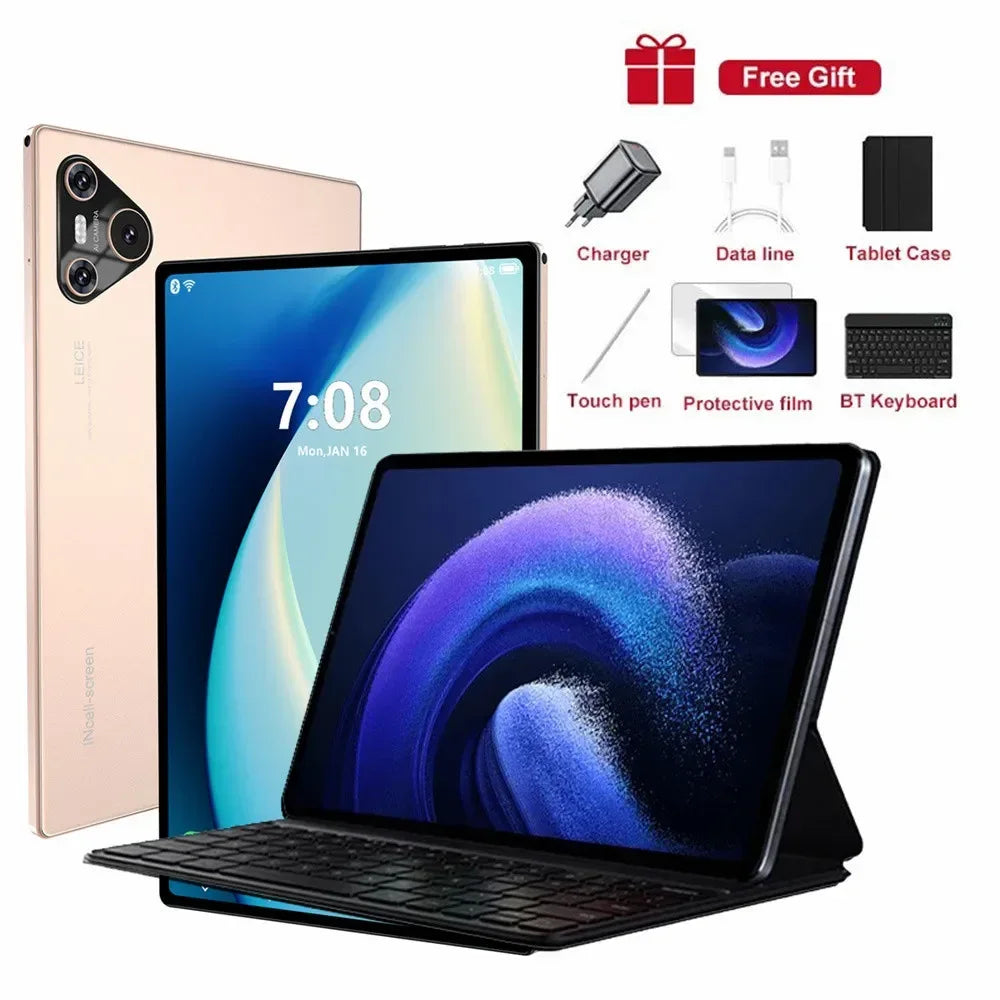 2025 Pad 16 Pro Tablet 5G Dual SIM 10000mAh Tablet 10 inch Android PC 22GB+2TB WIFI Snapdragon 870 Tablets For Children Kids Tab