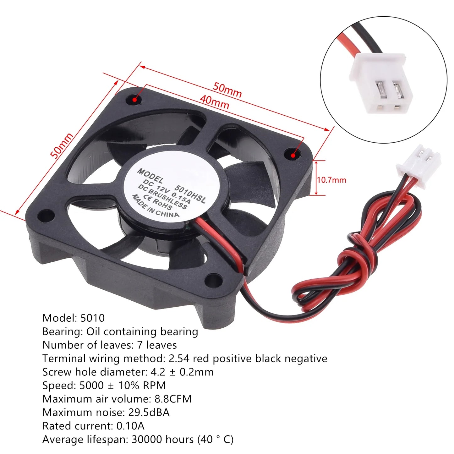 Silent DC12V Brushless Oil Content Cooling fan，for Power Supply Toy Chassis Multiple Sizes Available 2 3 4 5 6 7 8 9CM Silent