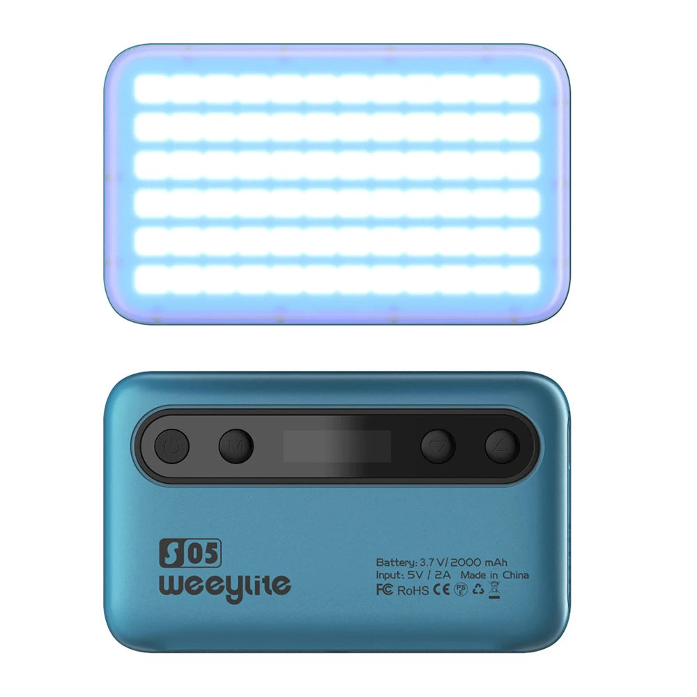 VILTROX Weeylite S05 Full-Color RGB Fill Light Led Live Photography Video VLOG Atmosphere Color-Changing Lighting App To Control