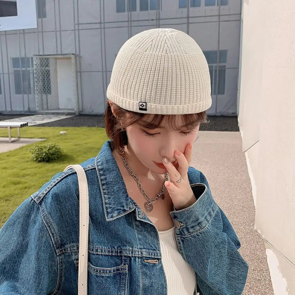 Soft Knitted Hat Windproof Thickened Autumn Winter Hat Ear Protection Hip Hop Hat Warm Bonnets Outdoor