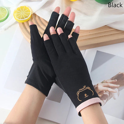 1 Pair Anti UV Nail Gloves UV Gel Shield Glove Fingerless Manicure Nail Art Tools LED Lamp Nails Dryer Radiation Hand nail tools