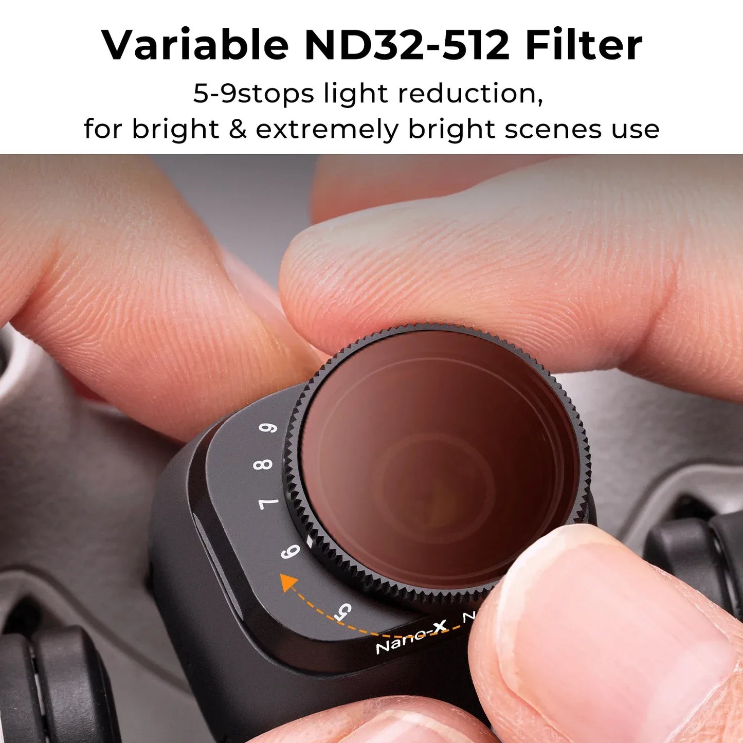 K&F CONCEPT Drone Filter for DJI Mini 3 Pro &Mini 3 UV/CPL/ND2-ND32/ND32-ND512 Variable Camera Coating Optical Glass Lens Filter