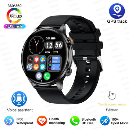 2025 New Smartwatch Women 1.39 inch AMOLED HD Screen Always On Display Custom dial Call IP68 Sport Smart Watch For women men