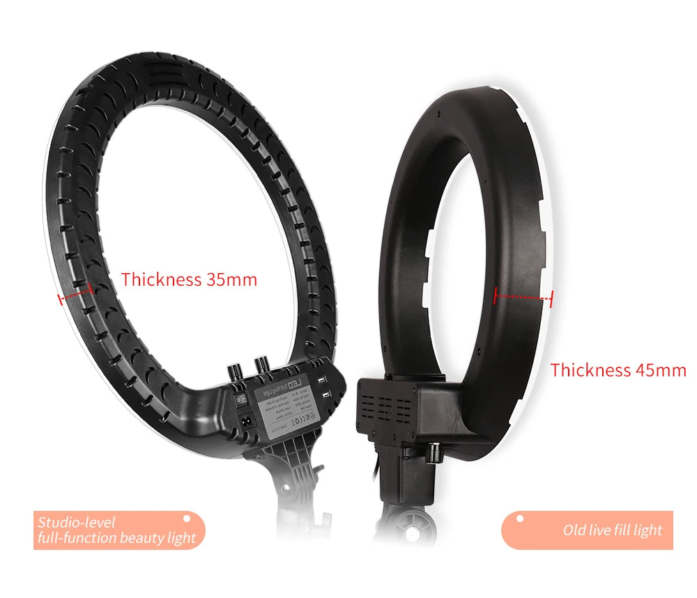 SH Ring Light 18inch Kit 36W 6500K Professional LED Control Stand Phone Holder Tube  Bag for Tattoo Lash Extension Barber Light