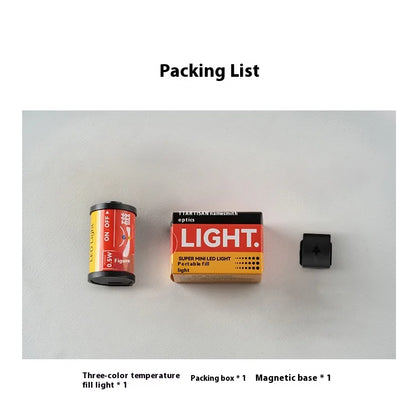 TTARTISAN RGB BI Fill Light Video Light Magnetic Mount Reteo Film Style Mini LED Light 0.5W 3000/4500/6000K CRI 95+ 300mAh TT