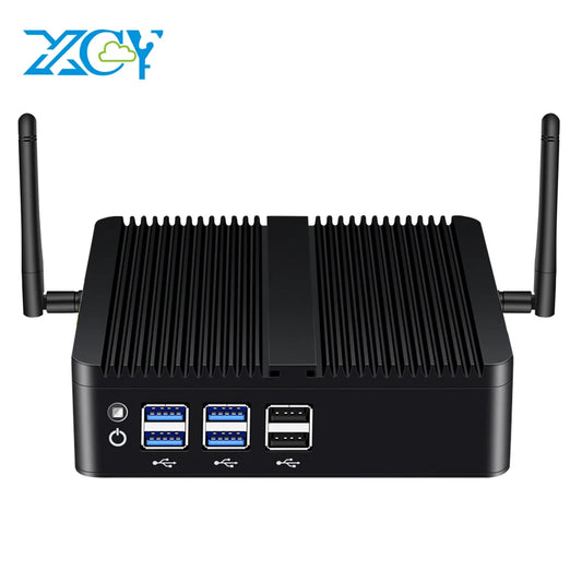 XCY Fanless Mini PC Intel Core I7 4500U I5 4200U Gigabit Ethernet HDMI VGA Display 8x USB Ports Support WiFi Windows Linux by PDG ibma