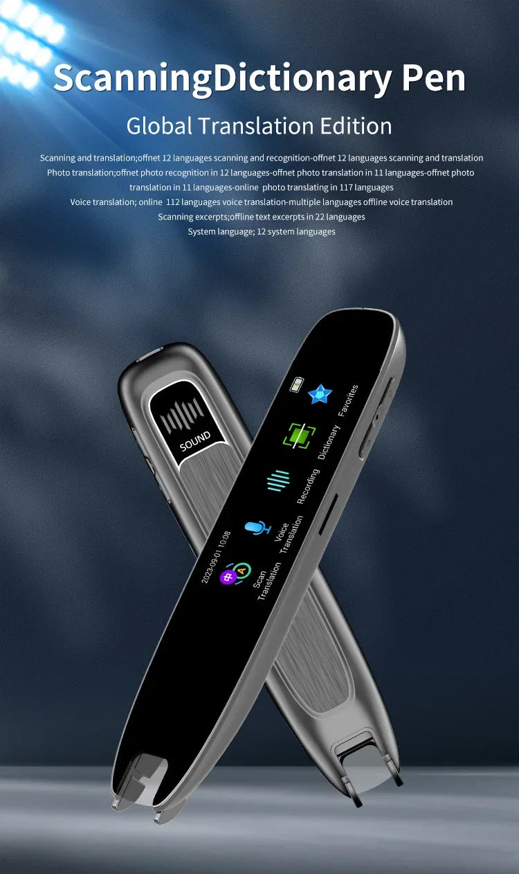 Smart Voice Scan Translator Pen A26 Real Time Language Translator Multifunction Dictionary Translation Business Travel Abroad