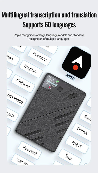 AI Voice Recorder GPT Intelligence APP Control Audio Mind Map Real Time Transcription/Summary/Translation Phone Calls Recording