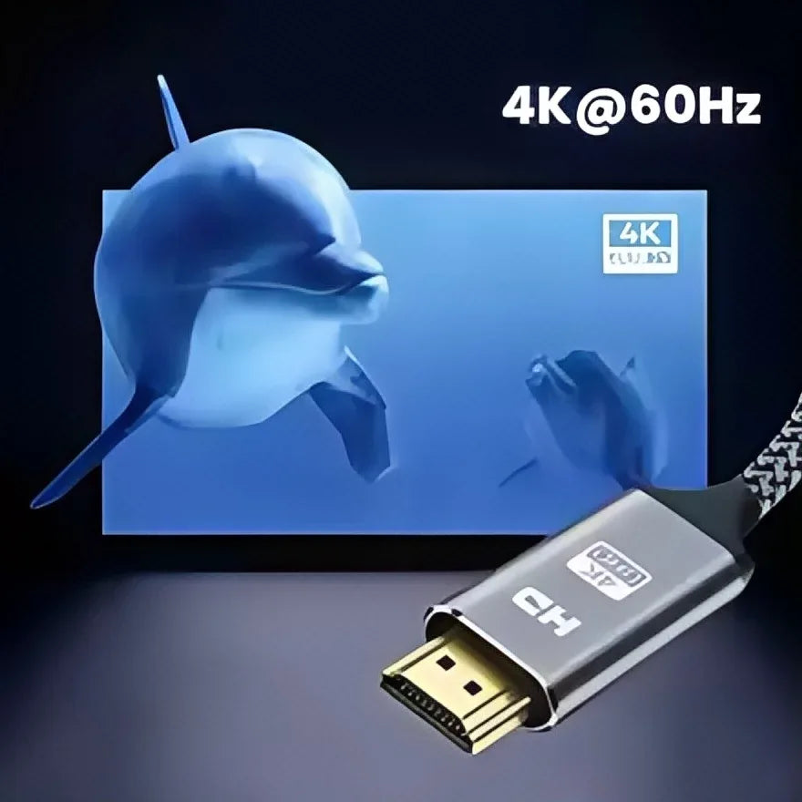 HDMI 2.0 Cable 4K HDR High Speed with Ethernet - 3D/ARC/PS5/PS4/Xbox/Fire TV/Blu-ray Player Compatible