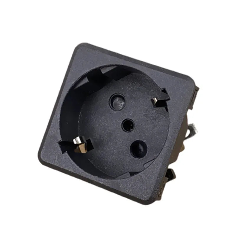 250v 16a germany AC PDU UPS EU power desktop outlet Embedded electrical Panel Receptacle AC socket European style French copper