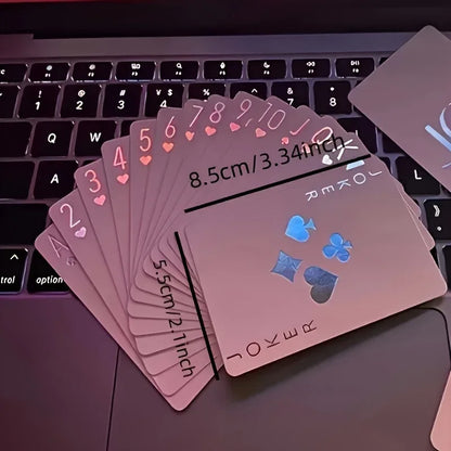 Luminous poker set, suitable for parties, Halloween and Christmas gifts, durable paper, family entertainment and gaming nights
