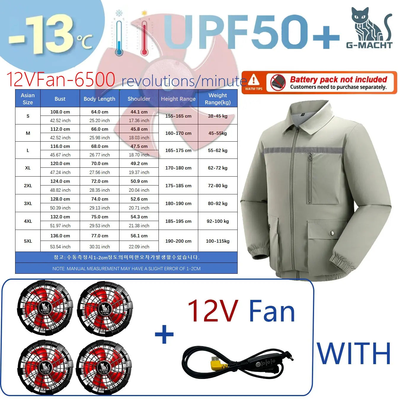 Summer 4 Fans Air Conditioning Cooling Vest Men Women Ultralight Outdoor Jacket Sun Protection Windbreaker Travel Fishing Sports