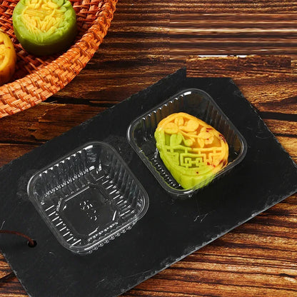 100Pcs Mooncake Wrapping Bag Machine Seal Plastic Bags For Egg Yolk Cookie Packaging Mid-Autumn Festival Party Decor Supplies