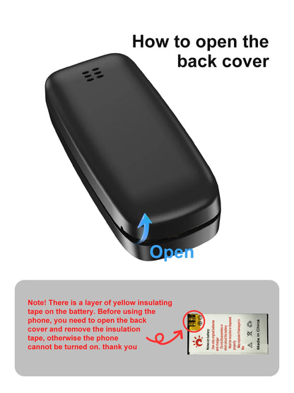 SERVO BM10 Mini Mobile Phone 2G GSM/4G LTE Speed Dial Call Recording MP3 Player Blacklist Dual SIM Standby Smallest Cellphones